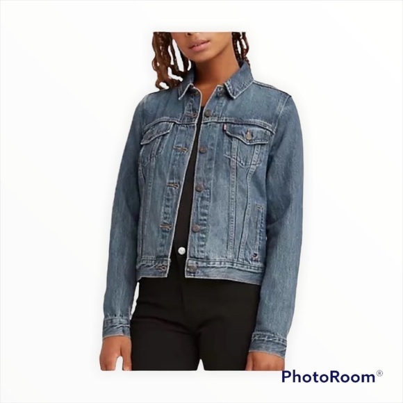 NWT LEVI'S Original Trucker Jean Jacket Size Small - Picture 5 of 11